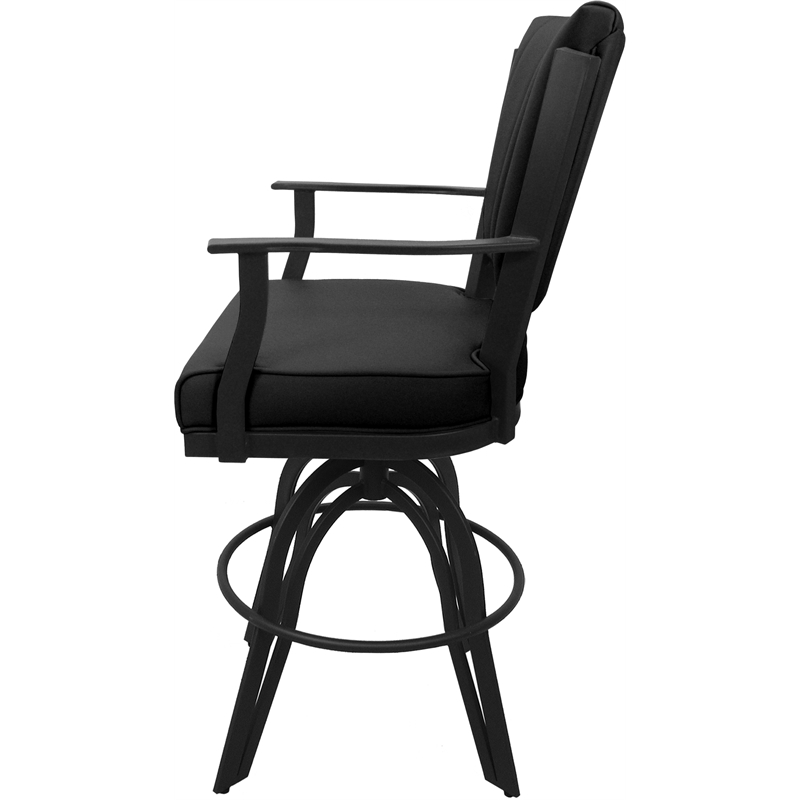 Leather Counter Swivel Metal Bar Stool Montana 26