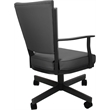 Leather Montana Dining Caster Chair Swivel Tilt - Gray on Gray Frame