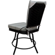 Outdoor/Indoor Patio Dining Chair - Ofir - Natural Fun Cream Fabric - Black