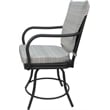 Outdoor/Indoor Patio Dining Chair - Ofir Arms - Natural Fun Cream Fabric - Gray