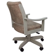 Limited Casa Solid Wood Dining Caster Chair - Ohio Dust Chestnut Fabric - ET