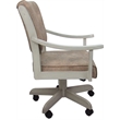 Limited Casa Solid Wood Dining Caster Chair - Ohio Dust Chestnut Fabric - ET