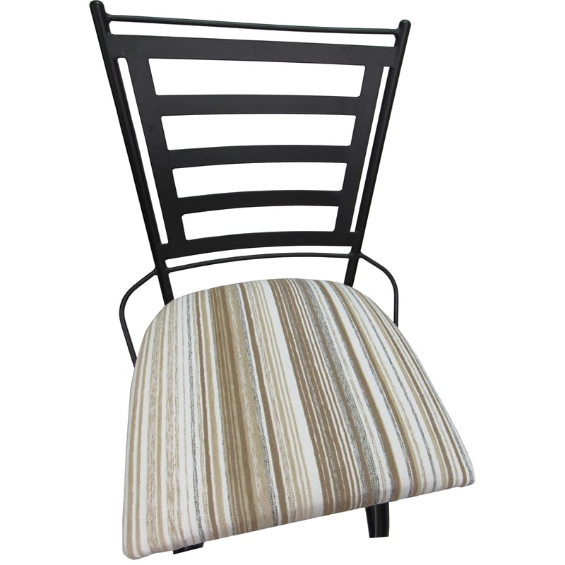 Outdoor Indoor Extra Tall Stool - Jenna Armless - Driftwood White Fabric - Gray