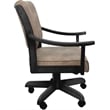Limited Casa Caster Solid Wood Dining Chair - Ohio Dust Chestnut Fabric on Gray