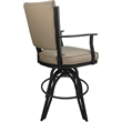 Leather Swivel Metal Bar Stool Montana 30
