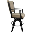 Leather Swivel Metal Bar Stool Montana 30