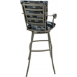 Aluminum Outdoor Indoor Extra Tall Stool - Jenna PB Arms - Flint Fabric - Beige