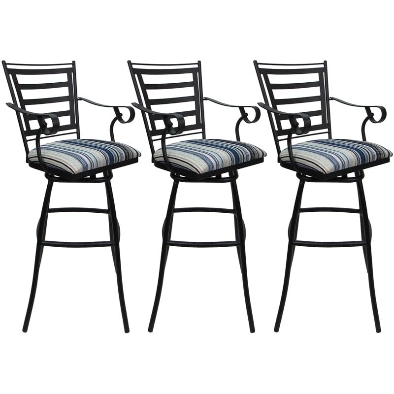 Set of 3 Outdoor Indoor Counter Stool 26