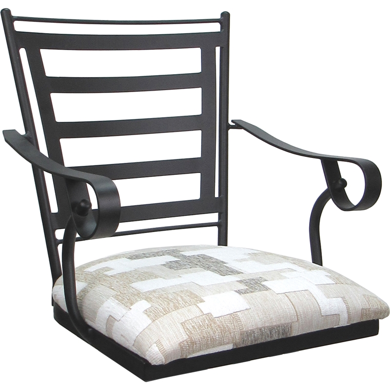 Set of 3 Outdoor Indoor Extra Tall Stool - Jenna Arms - White Fabric - Gray