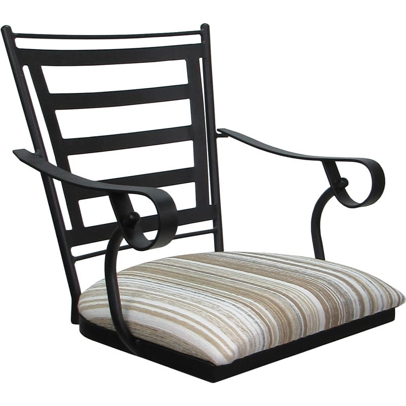 Set of 3 Outdoor Indoor Extra Tall Stool - Jenna Arms - DW White Fabric - Black