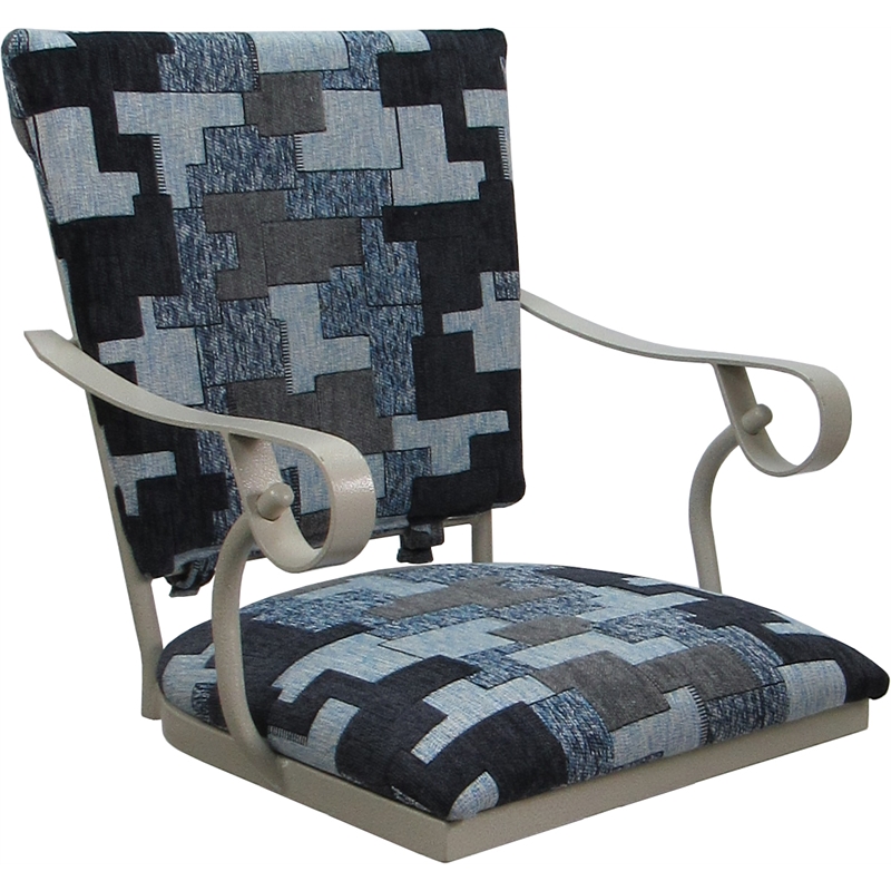 Set of 3 Outdoor Indoor Extra Tall Stools - Jenna PB Arms - Flint Fabric - Beige