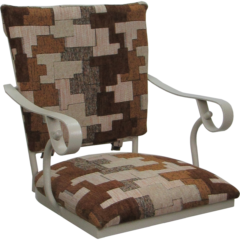 Set of 3 Outdoor Indoor Extra Tall Stools - Jenna PB - Terracotta Fabric - Beige