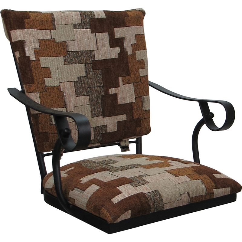 Set of 3 Outdoor Indoor Extra Tall Stool - Jenna PB - Terracotta Fabric - Black