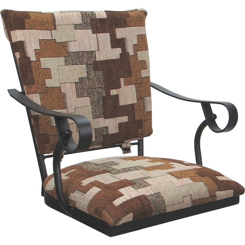 Set of 3 Outdoor Indoor Extra Tall Stool Jenna PB Arms - Terracotta Fabric -Gray