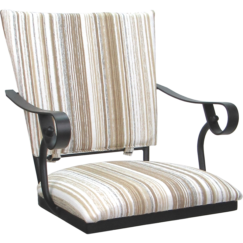 Set of 3 Outdoor Indoor Extra Tall Stools - Jenna PB Arms - White Fabric Gray