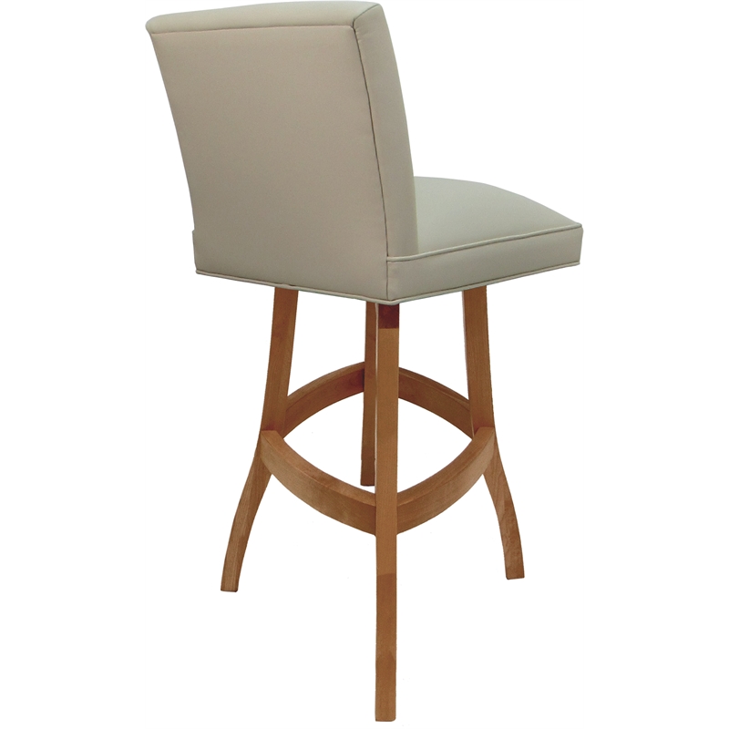 Set of 3 Swivel Wood Counter Stools 26