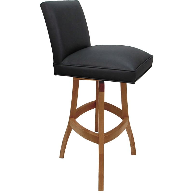 Set of 3 Swivel Wood Counter Stools 26