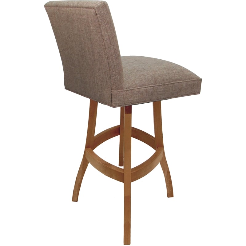 Set of 3 Swivel Wood Counter Stools 26