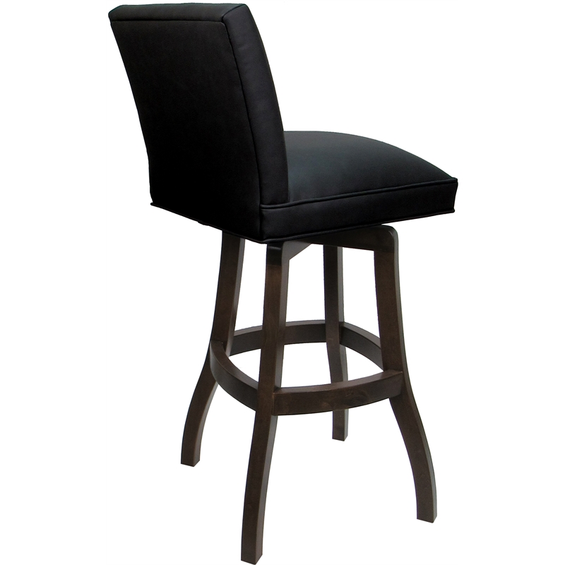 Set of 3 Swivel Wood Bar Stools 30