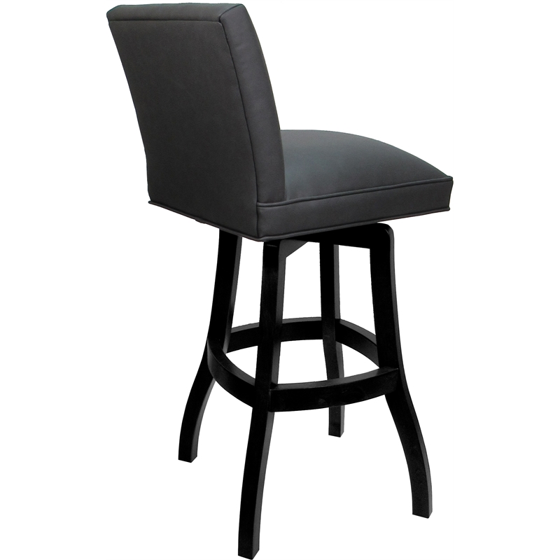 Set of 3 Swivel Wood Bar Stools 30