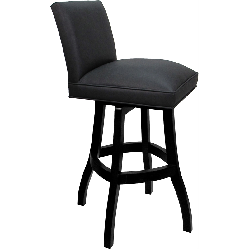 Set of 3 Swivel Wood Bar Stools 30