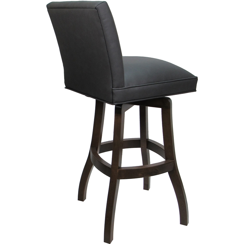 Set of 3 Swivel Wood Bar Stools 30