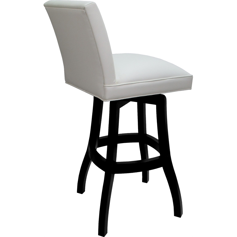 Set of 3 Swivel Wood Bar Stools 30