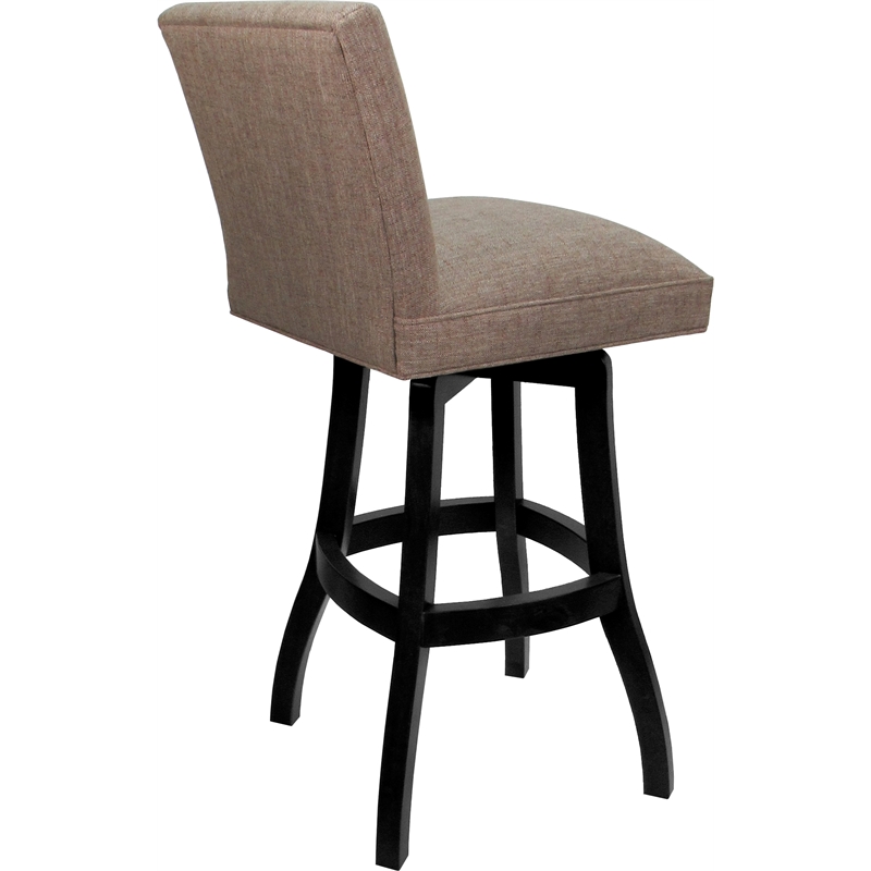 Set of 3 Swivel Wood Bar Stools 30