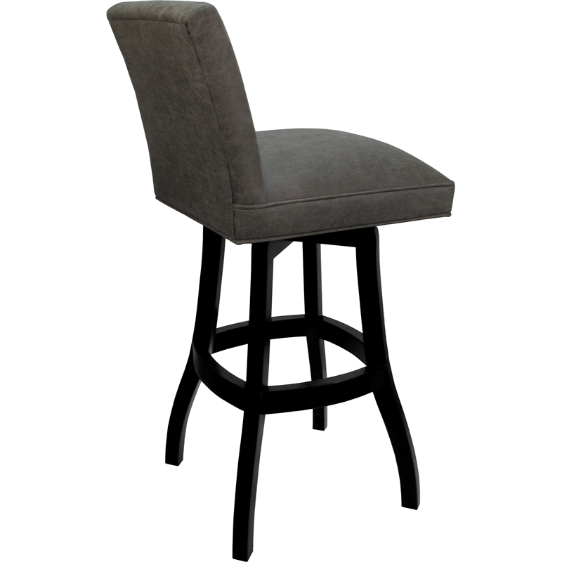 Set of 3 Swivel Wood Bar Stools 30