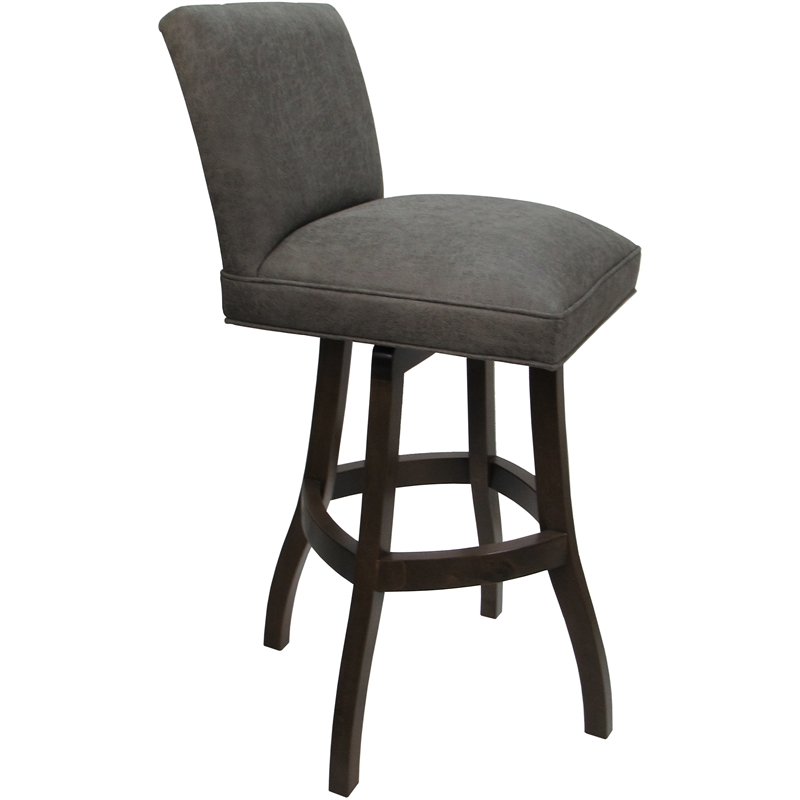 Set of 3 Swivel Wood Bar Stools 30
