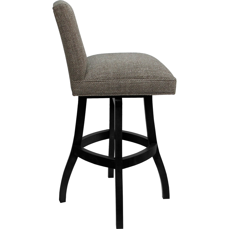 Set of 3 Swivel Wood Bar Stools 30