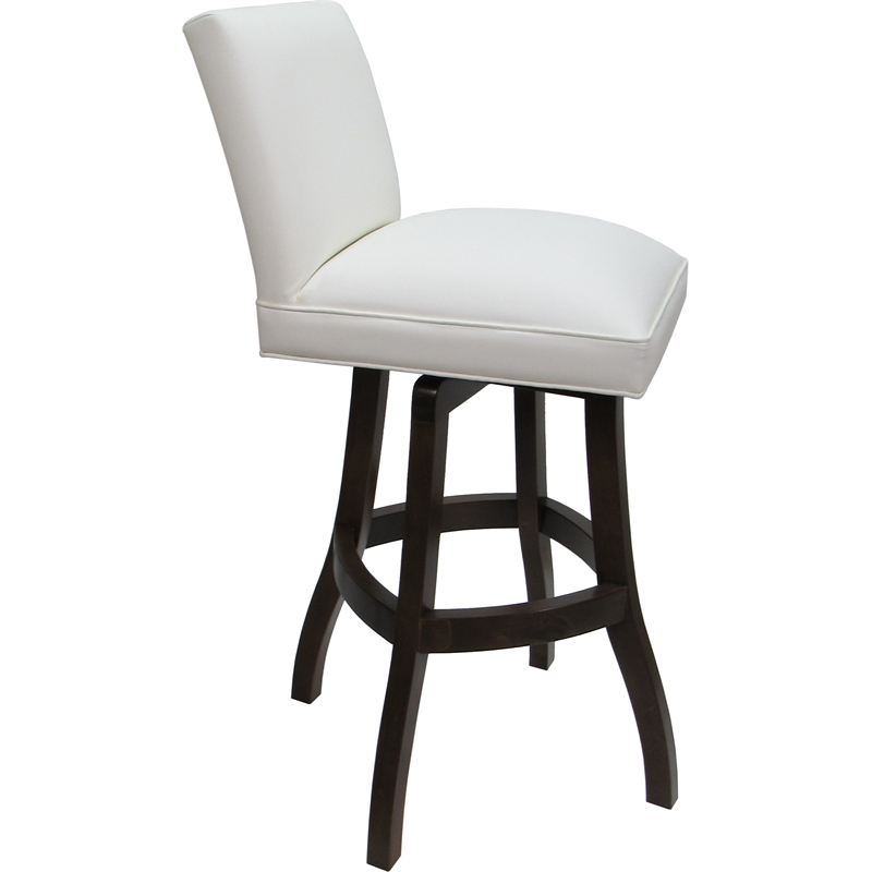 Set of 3 Swivel Wood Bar Stools 30