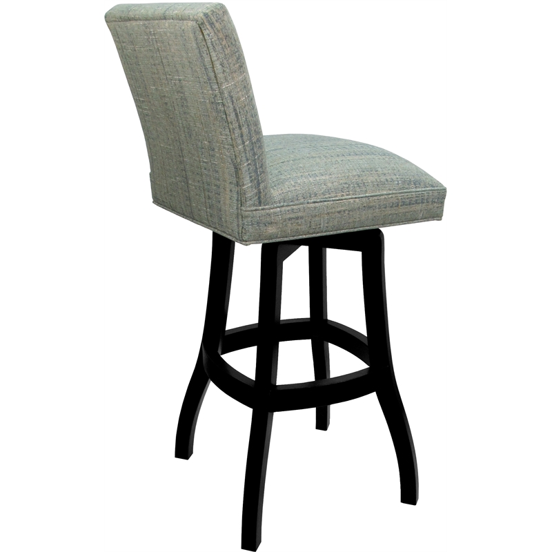 Set of 3 Swivel Wood Bar Stools 30
