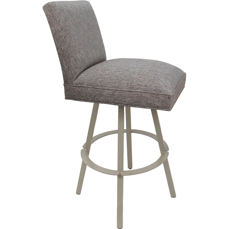 Set of 3 Swivel Metal Bar Stools 30