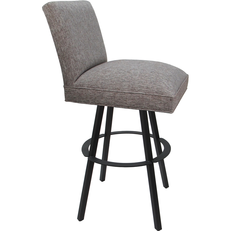 Set of 3 Swivel Metal Bar Stools 30