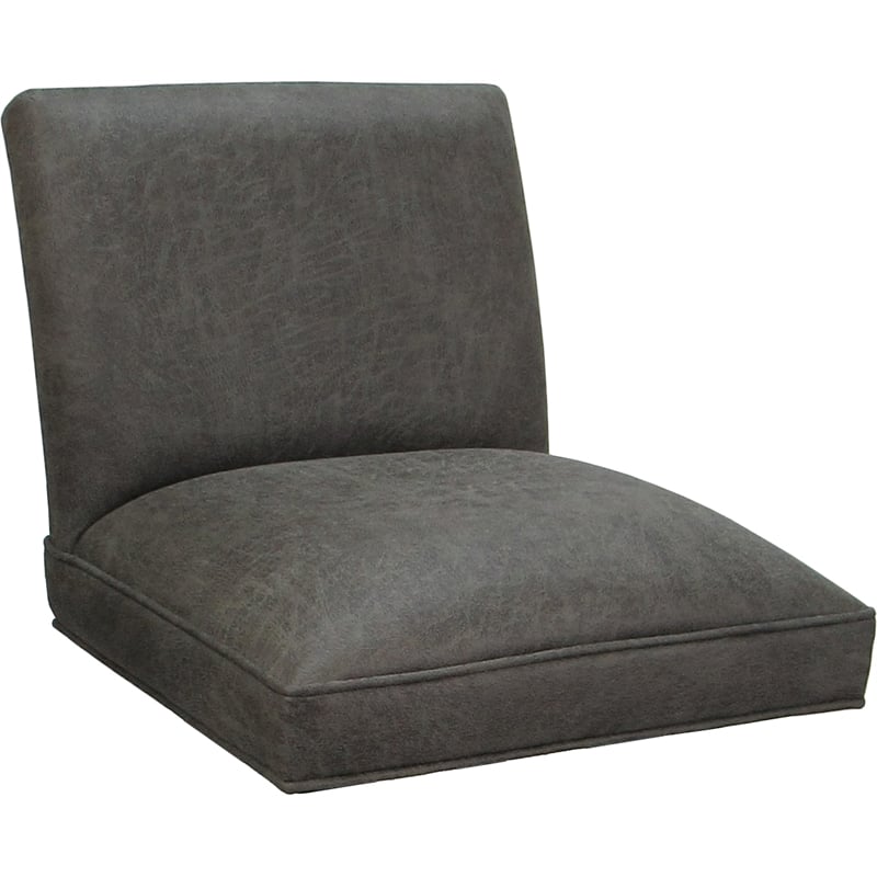 Set of 3 Extra Tall Swivel Metal Stools Sommerville NW Elk Charcoal Fabric -Gray