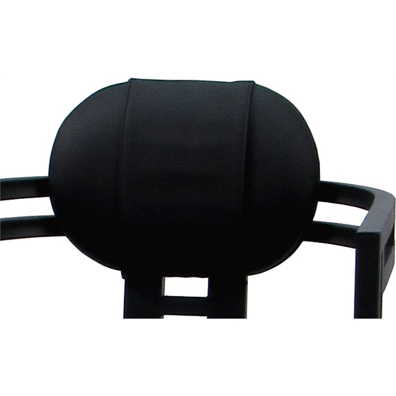 Swivel Metal Dining Caster Chair - Madir - Black Vinyl - Black