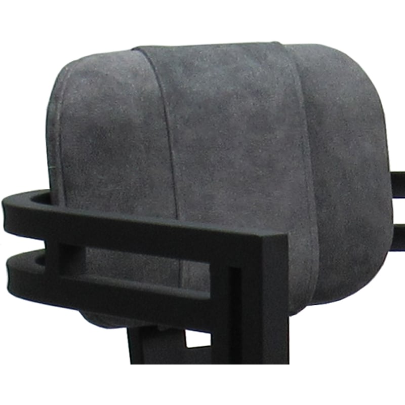 Swivel Metal Dining Caster Chair - Madir - Outlier Charcoal Fabric - Black