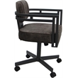 Swivel Metal Dining Caster Chair - Madir - Outlier Ash Fabric - Gray Frame