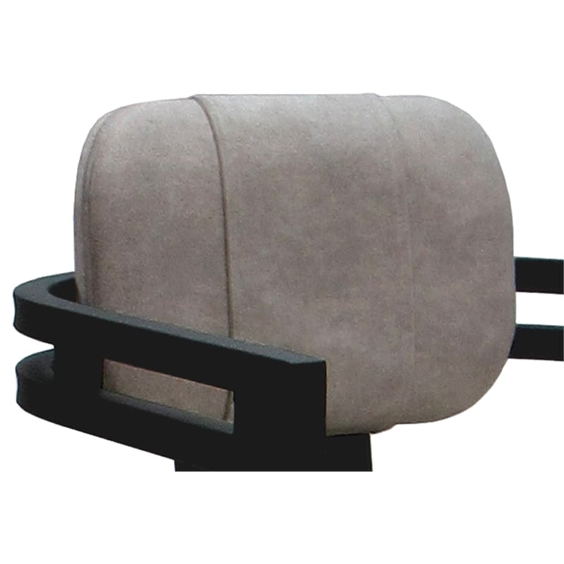 Swivel Metal Dining Caster Chair - Madir - Outlier Stucco Stone Fabric - Gray