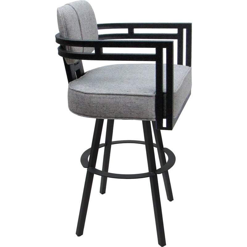 Extra Tall Swivel Metal Stool 34
