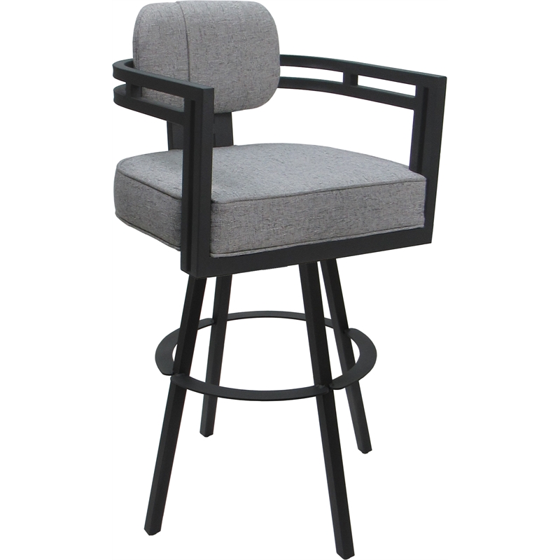 Extra Tall Swivel Metal Stool 34