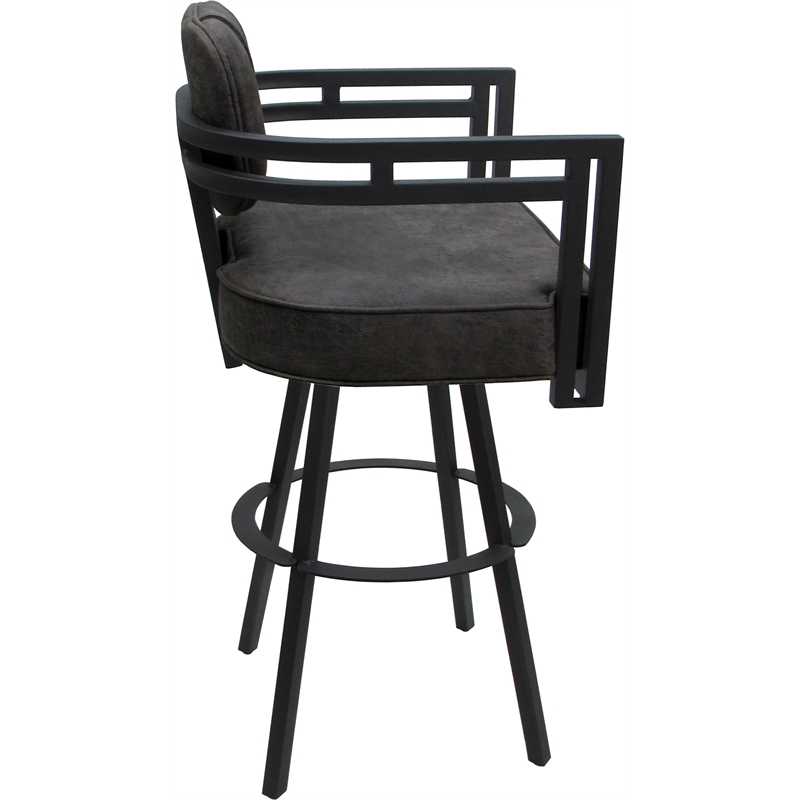 Extra Tall Swivel Metal Stool 34