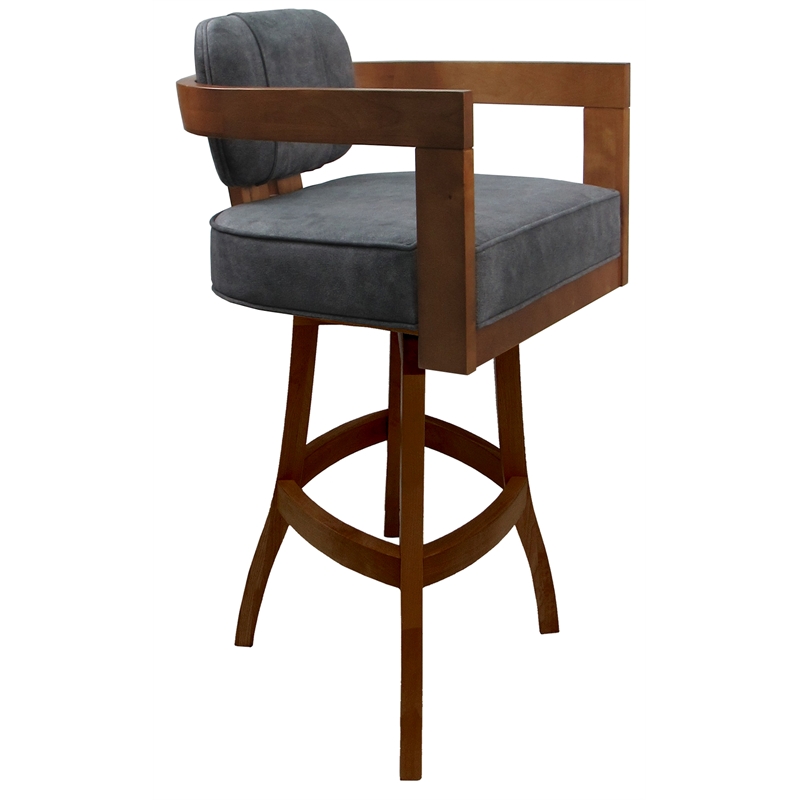 Swivel Wood Bar Stool 30