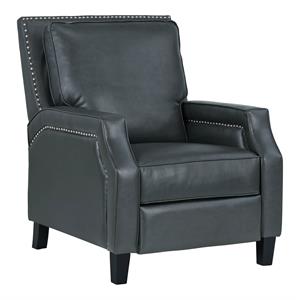 lane furniture portico  pushback chair with nails in gray