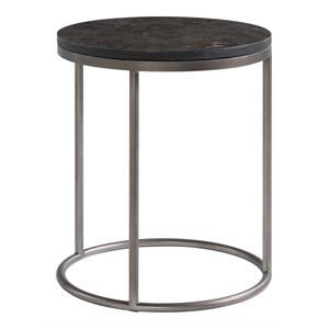 lane furniture round sleek sophistication traditional wood end table in black