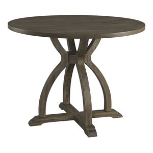 lane furniture 5051 dining traditional wood counter height table in brown