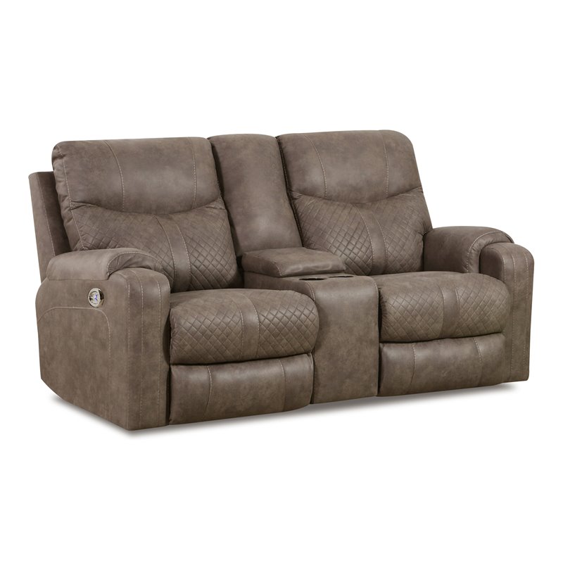 lane furniture leather loveseat recliner