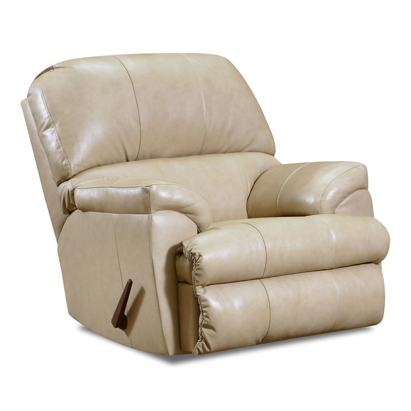 Lane Furniture 4010 Montego 20 Top Grain Leather Recliner In Cream   2228926 L 