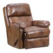 Lane Furniture 4205 Fury Leather Rocker Recliner in Soft Touch Chaps Brown